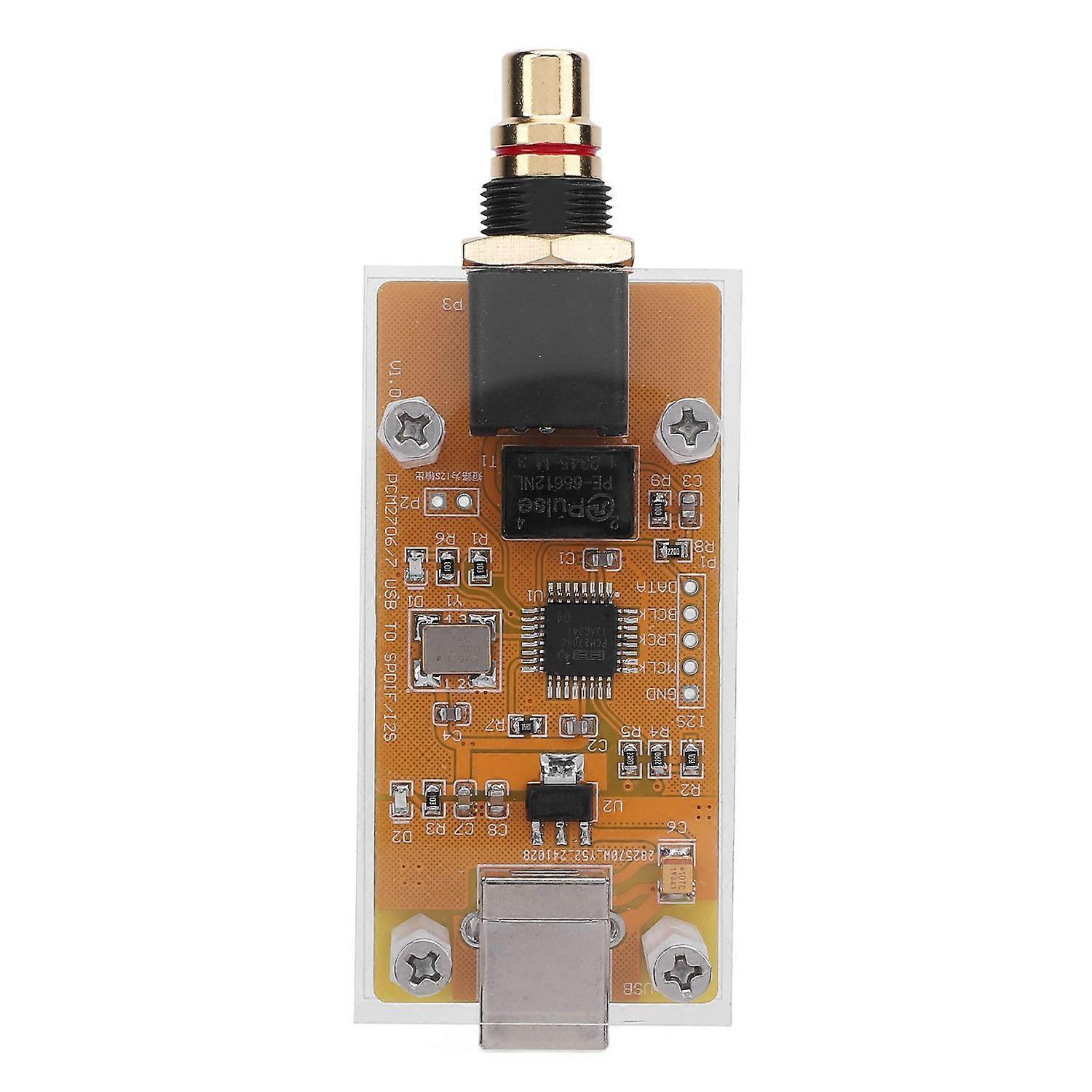 USB Sound Card PCM2706C PARA Sound Decoding USB to Coaxial Digital Signal Output Adapter