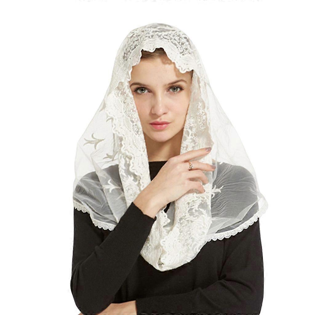 Δαντέλα Chapel Πέπλο Κασκόλ Mantilla Veil Καθολική Εκκλησία Πέπλο Δαντέλα Κάλυμμα κεφαλής