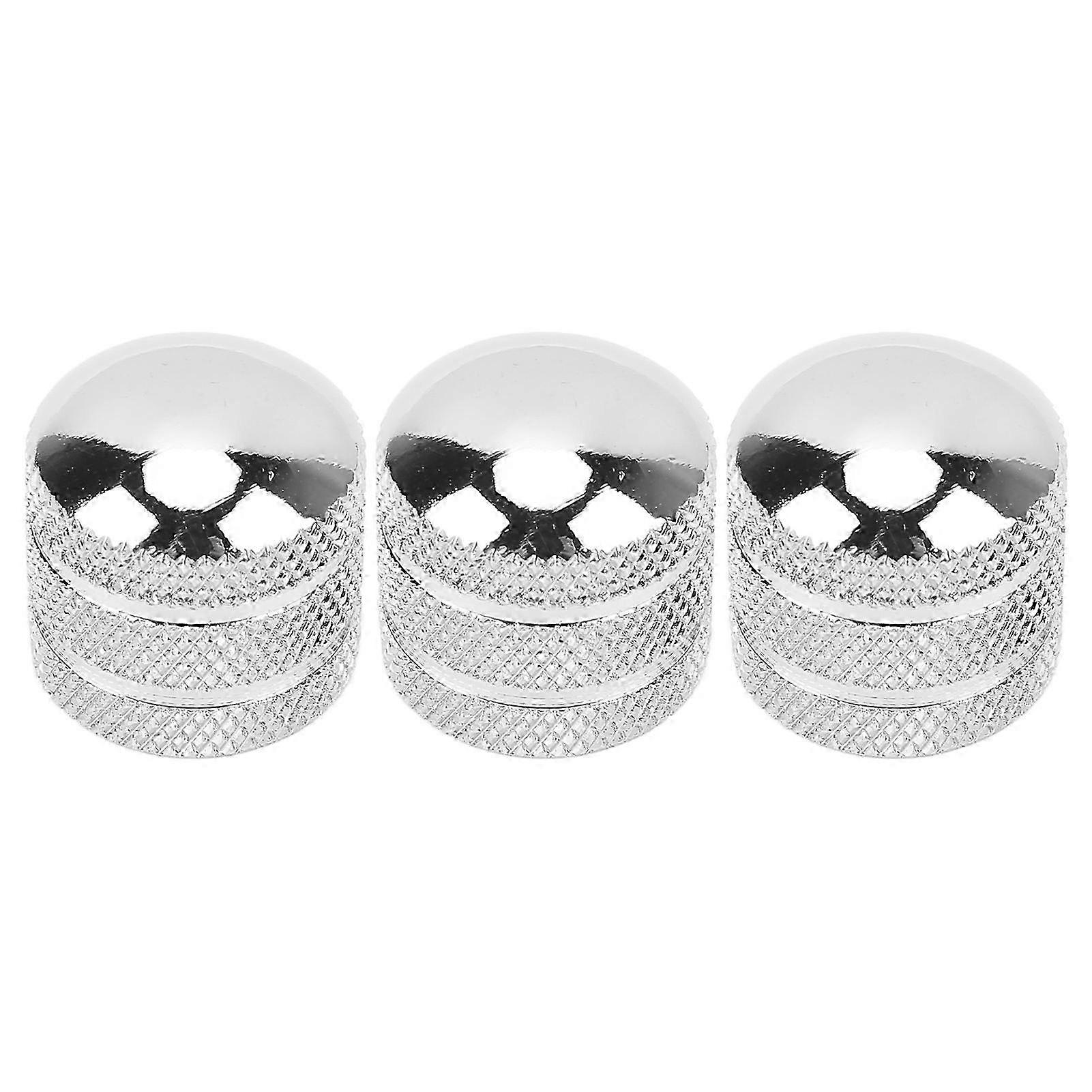 3 قطع مقبض التحكم في الغيتار نوب مقياس الجهد المعدني غطاء أداة مجموعة ملحقات مجموعة الجهير