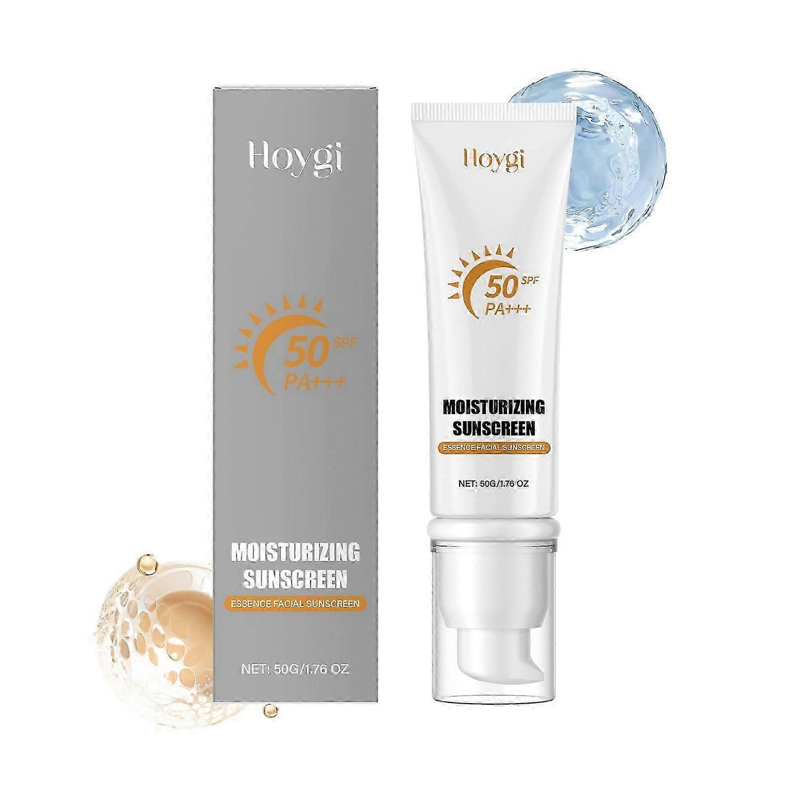 Tinted Sunscreen for Face SPF 50, Hydrating Sun Essence Face Sunscreen, Travel Size Sunscreen Moisturizing Sunscreen, No White Cast, UV Defense