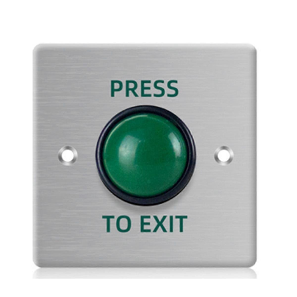 Door Exit Push Button Release Switch Opener Stainless Steel Panel for Door Access Control System En