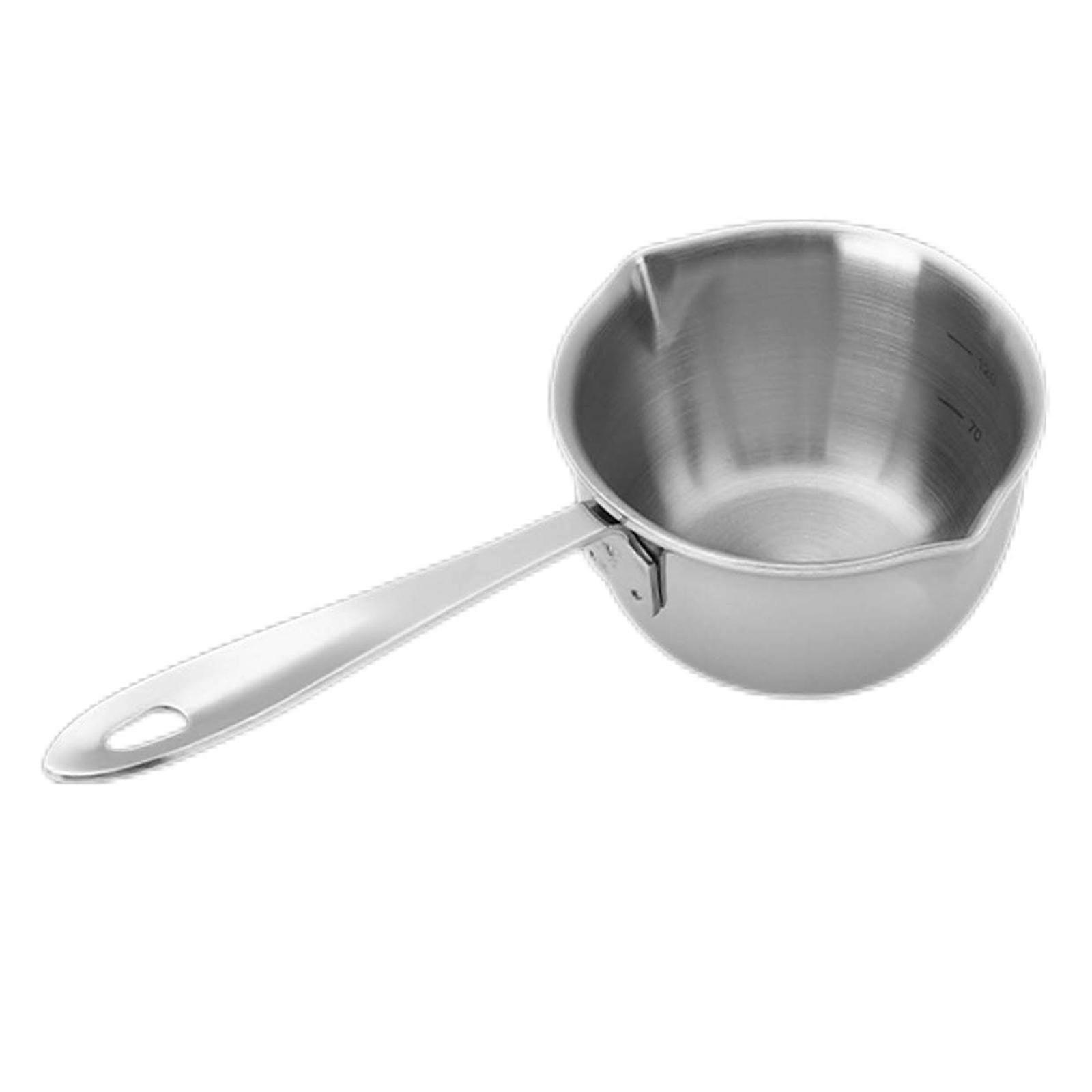 304 Stainless Steel Saucepan with Dual Pour Spout, Small Sauce Pan for Home