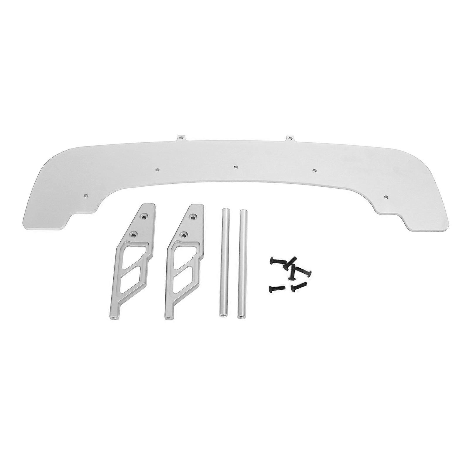 RC Front Bumper Aluminium Alloy 310mm RC Front Bumper Beam For ARRMA 1/7 1/8 Replacement Upgrade Silver
