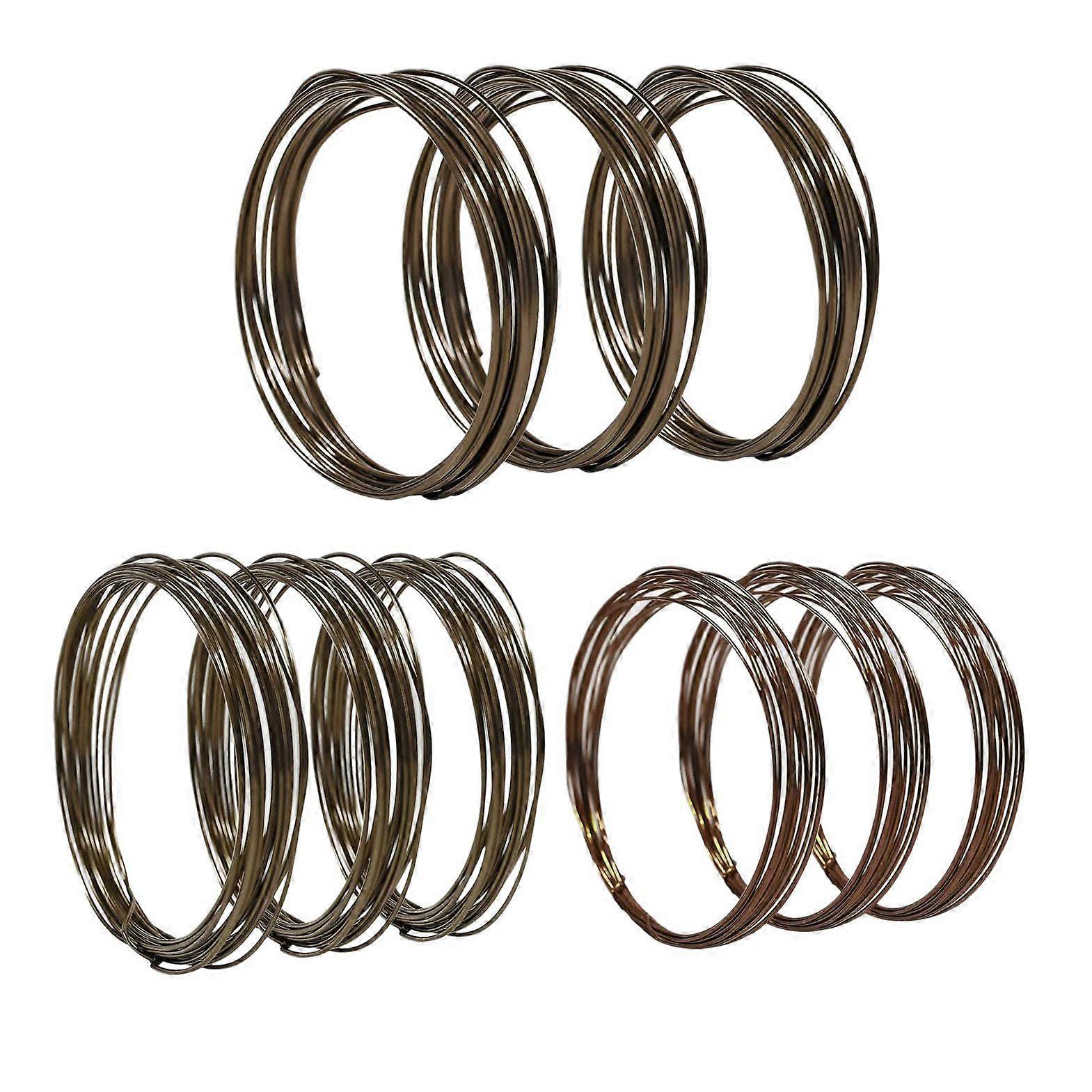 Bonsai Wire Kit- 9 Roll Anodized Aluminum Tree Training Wires in 3 Size for Shaping Styling Indoor B