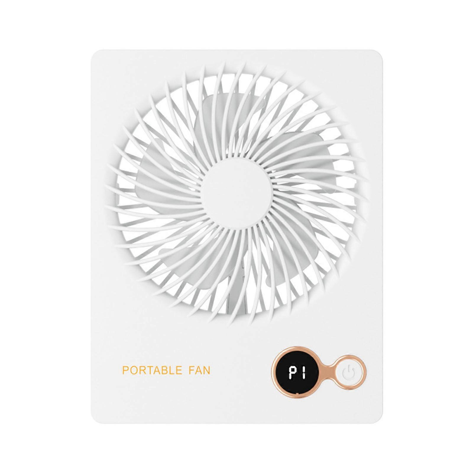 USB Desk Fan Small But Powerful Portable Quiet Desktop Electric Fan Adjustment Mini Fan Table Fan for Better Cooling  White