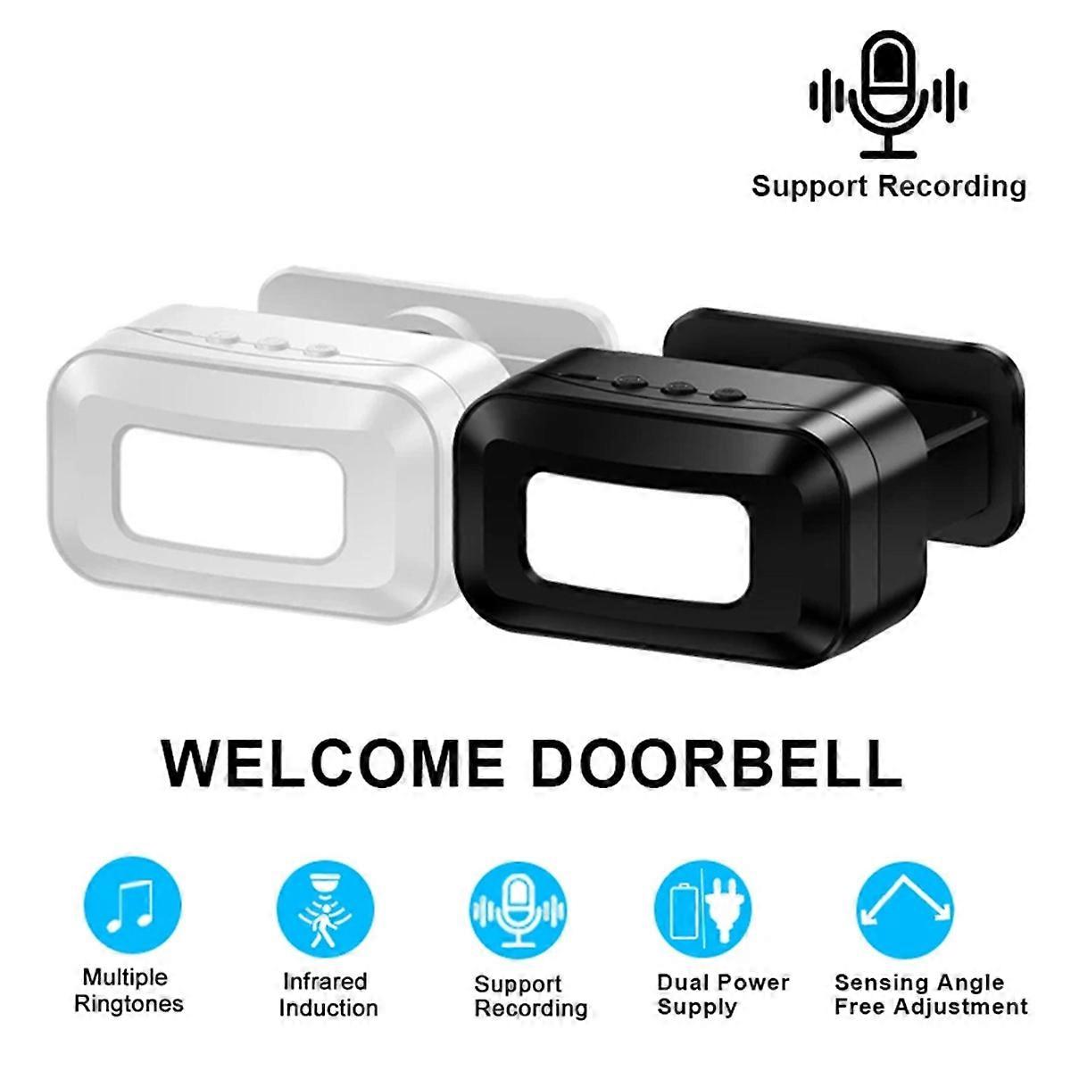 Rechargeable smart welcome doorbell Welcome sensor White