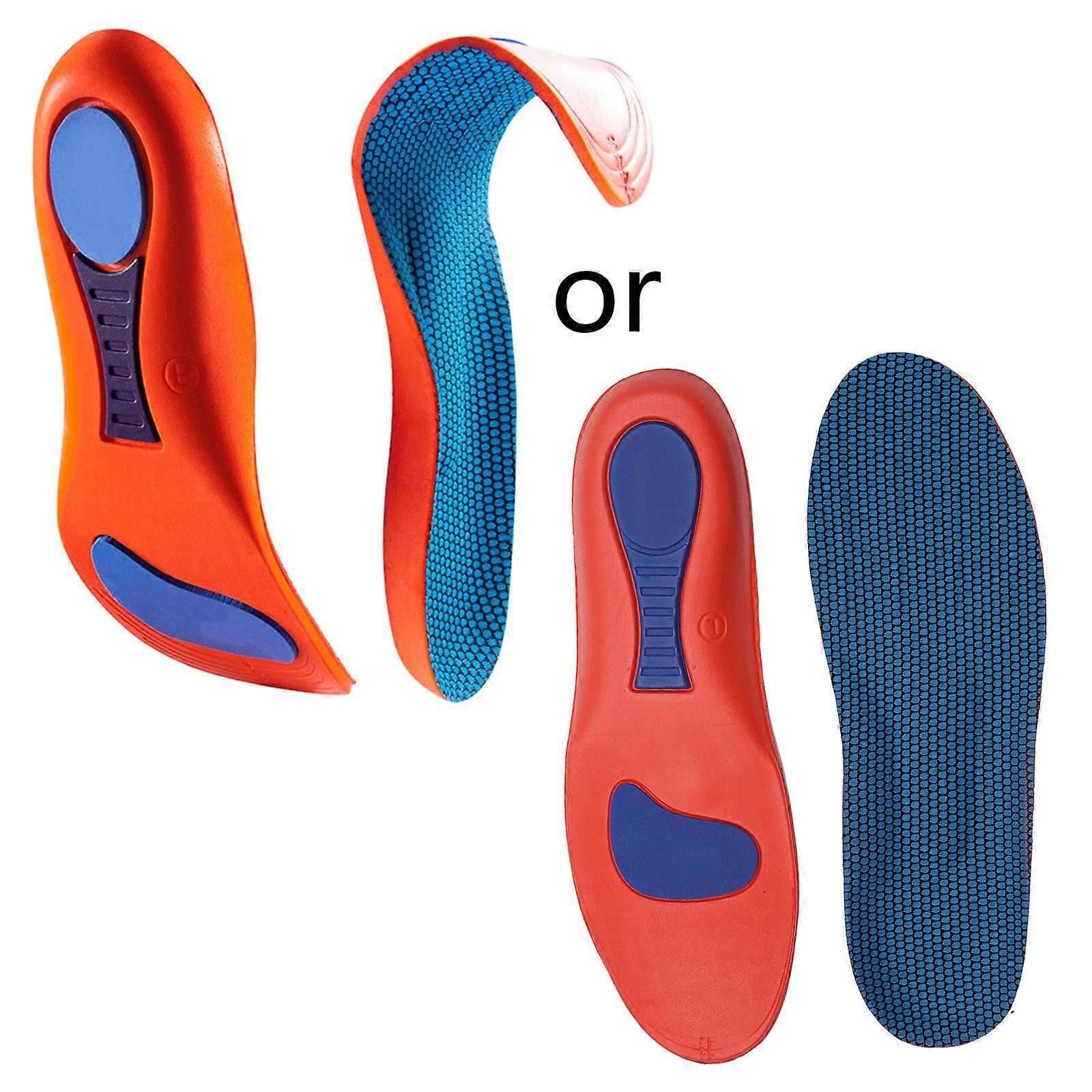 Gel Shoe Insoles for Plantar Fasciitis Flat Feet Work Massaging Running, Breathable Arch Support Orthotics Inserts  45 46