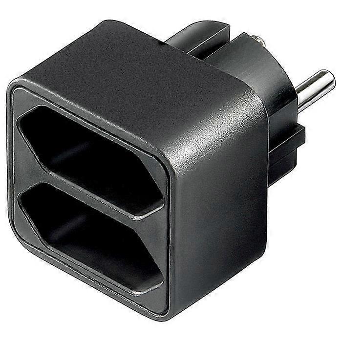Power Strip - GOOBAY - Multi-Socket Block - 2 Sockets - Euro - Black