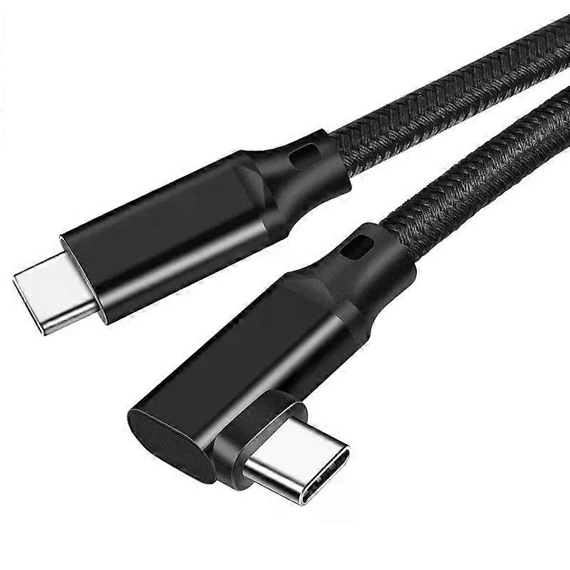 USB C 100W PD 5A 90 kulman USB32 Type-C -kaapeli 4K @60Hz 20 Gbps USB-C Gen 2 -johto Macbook Pro Oculus Quest 1 2 VR-kaapelille