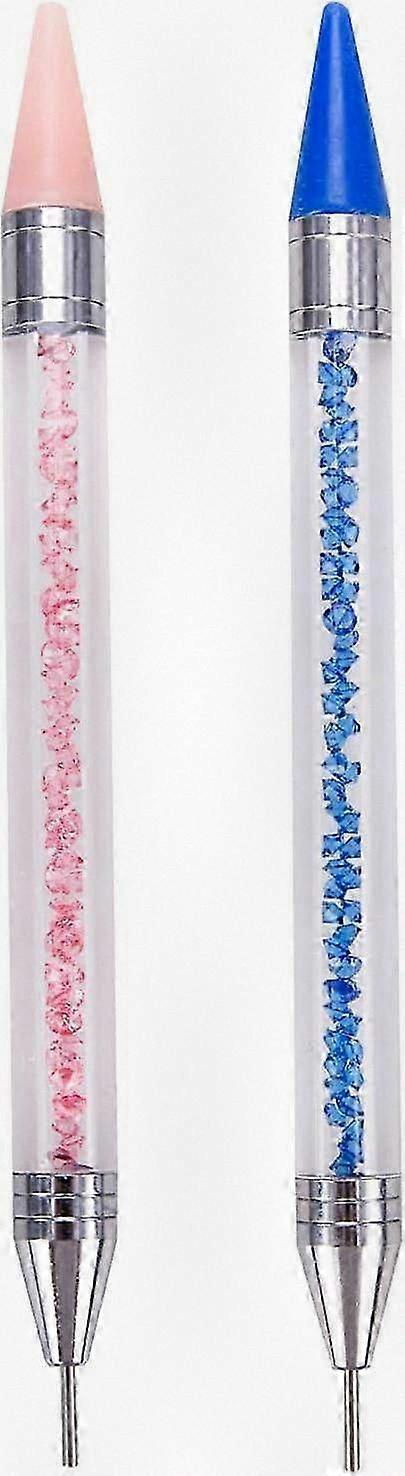 2 Pieces Diamond Art Pen Set for 5D DIY Gem Painting Wax Pickup Tool