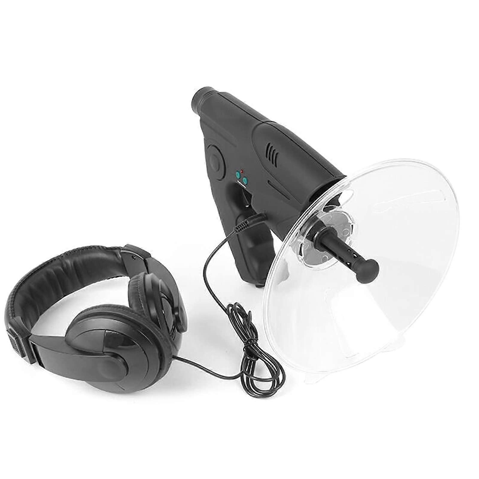 Parabolic Sound Collecting Dish 8X Monocular with Headphone Sound Amplifier for Long Distance Birdwatching