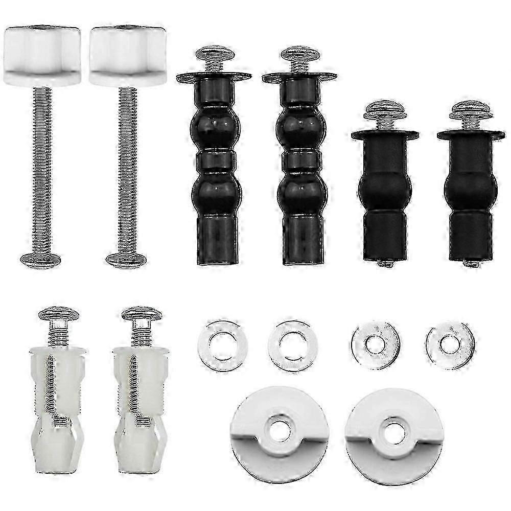 Fixation de charnière de siège de toilette 5 paires charnière à vis extensible en caoutchouc pour couvercle de toilette