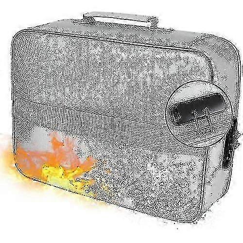Fireproof File Storage Bag With Lock, Waterproof Zipper, Fireproof Safe