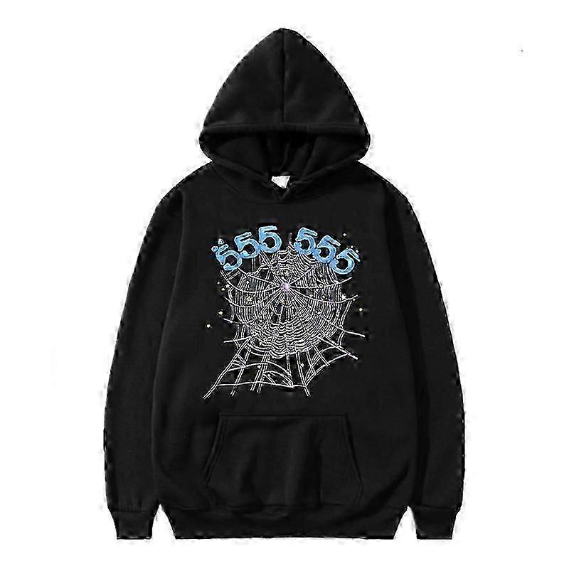 Spider Web Graphic Hettegenser, Bomull Genser for Menn og Kvinner