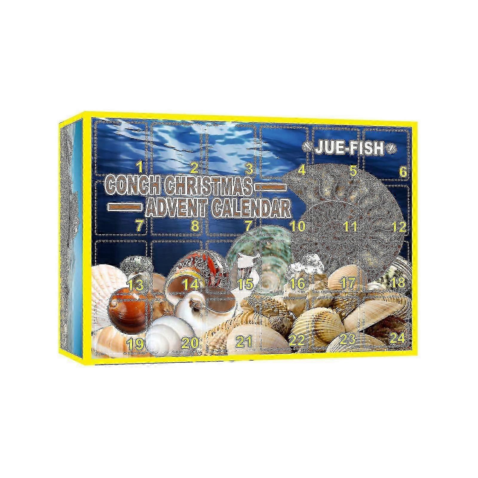 جو فيش محارة بكرة عمياء مربع عيد الميلاد محارة أعمى مربع عيد الميلاد 24 يوما صندوق أعمى هدية مربع