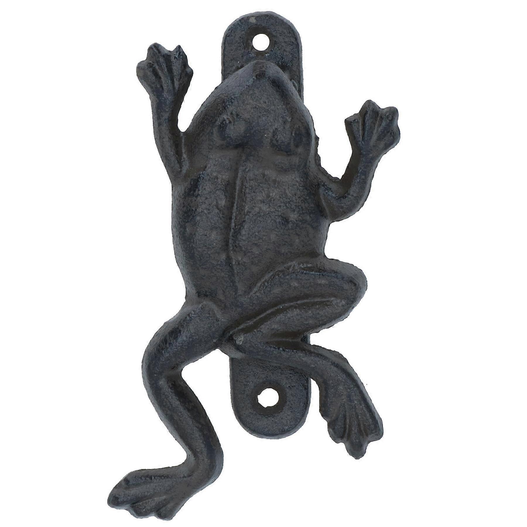 Frog Door Knocker Bell Ringer Cast Iron Garden Shed House Toad
