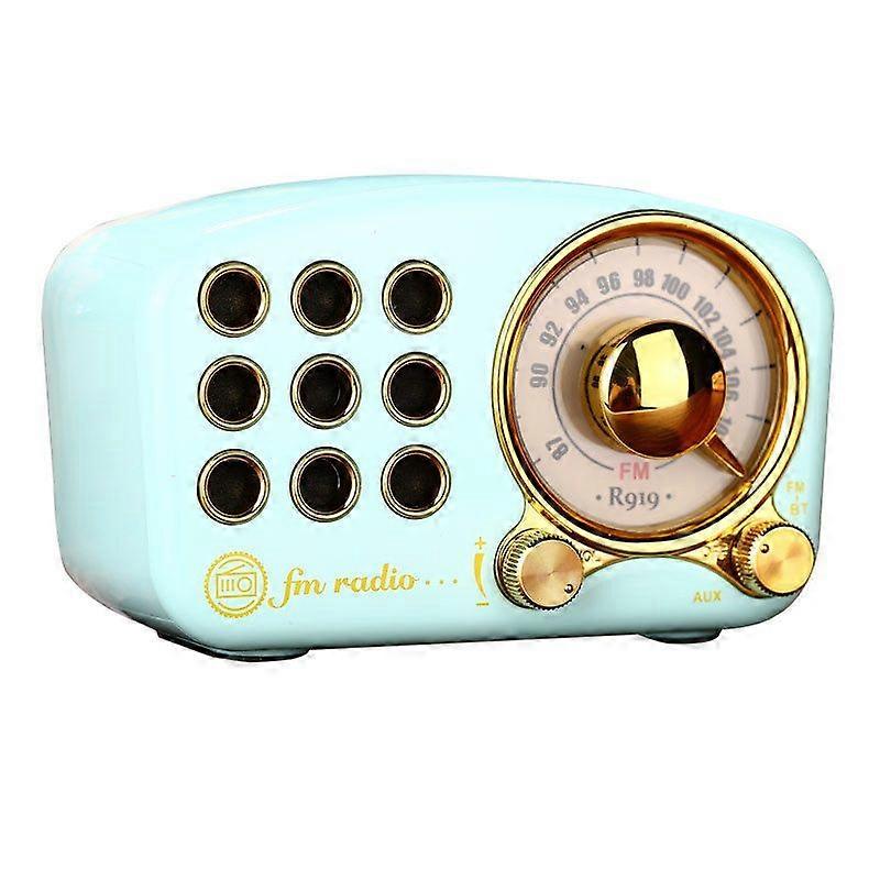 Retro Bluetooth Speaker (Blue)