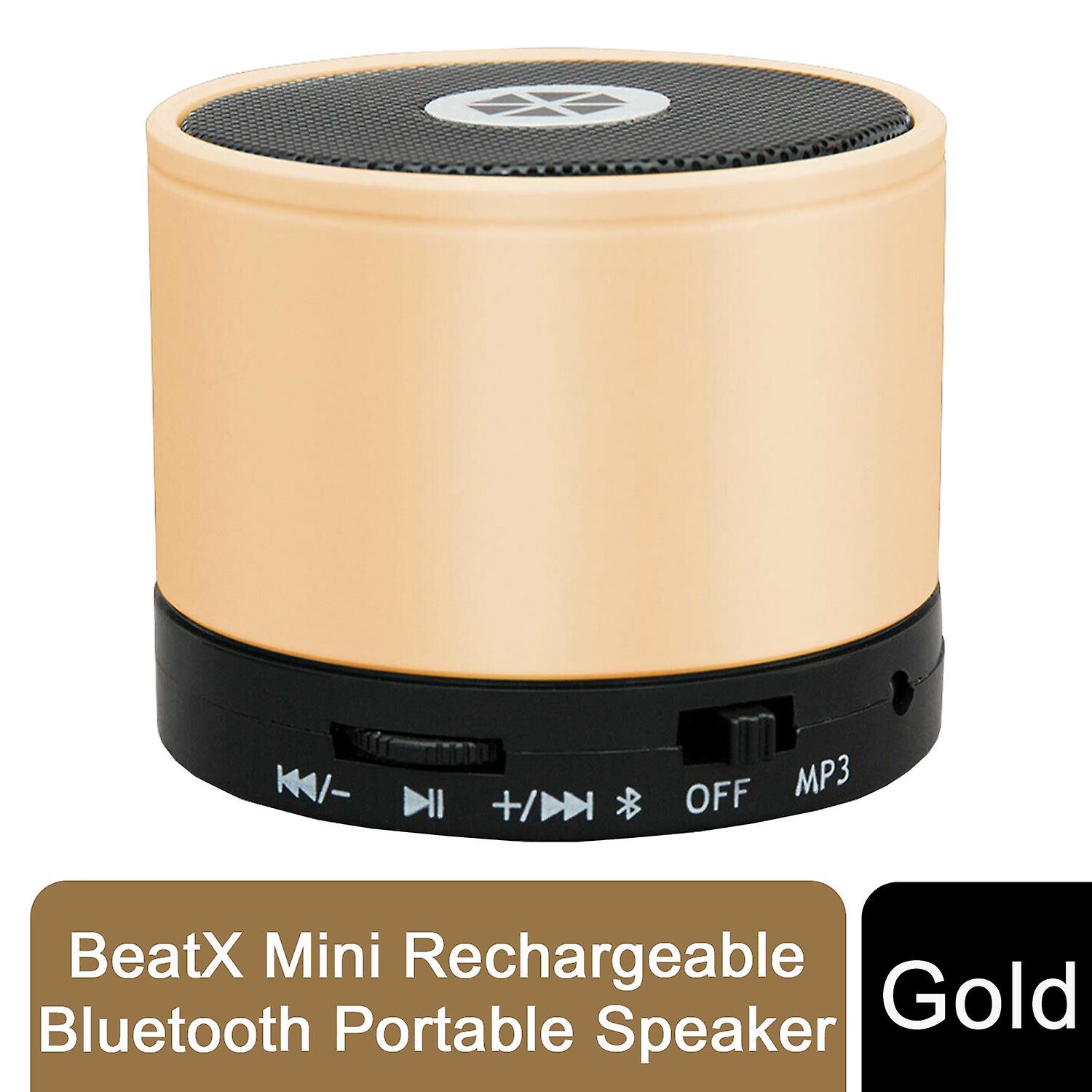 Cocoon BeatX Mini Rechargeable Bluetooth Portable Speaker for Smartphone - Gold