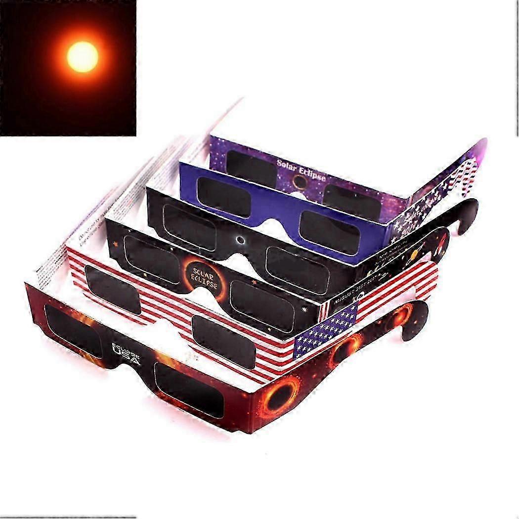 6 Solar Eclipse Glasses - CE & ISO Certified Safe for Solar Viewing