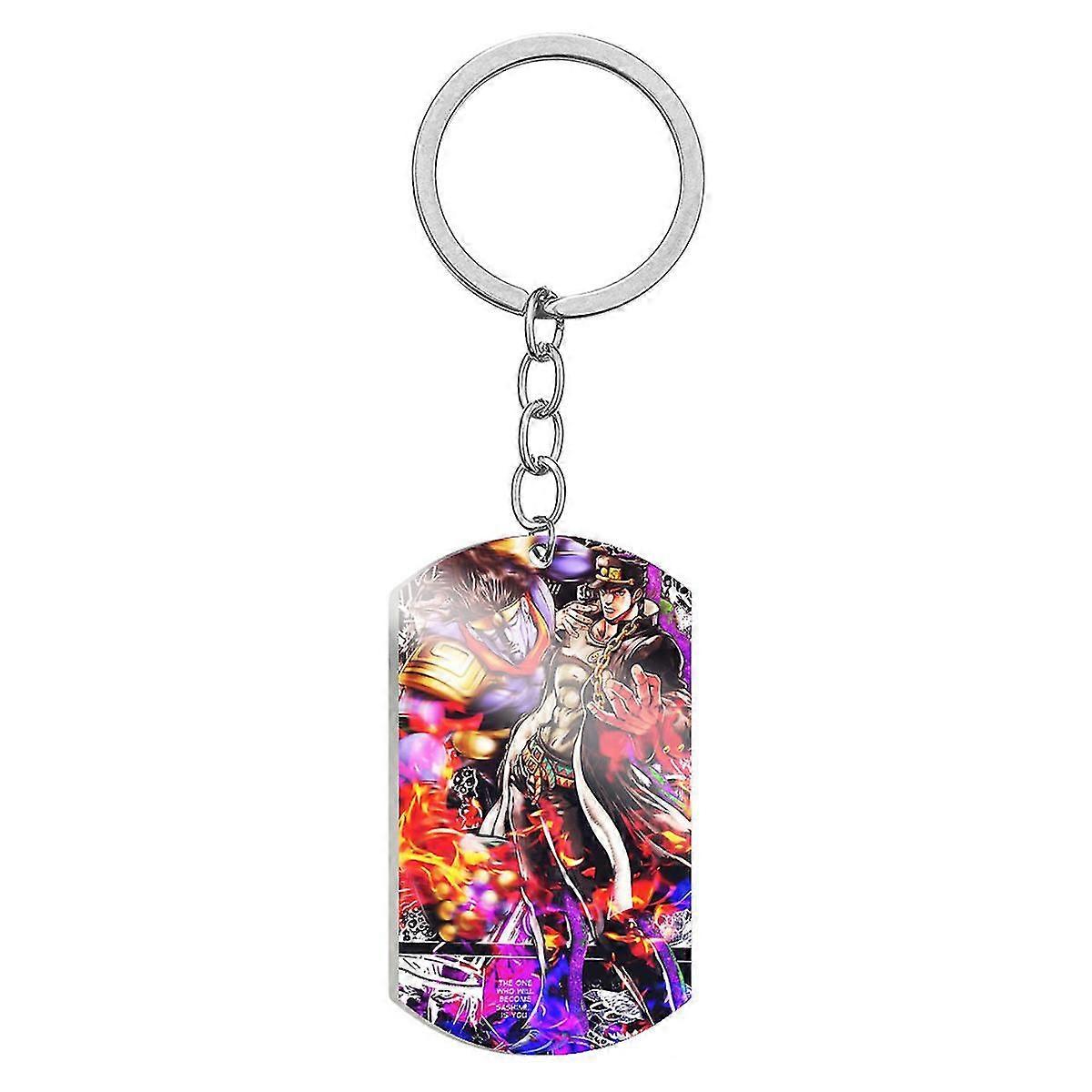 Jojo Bizarre Adventure Anime Key Chain Key Ring Bag Anheng Keyring julegave