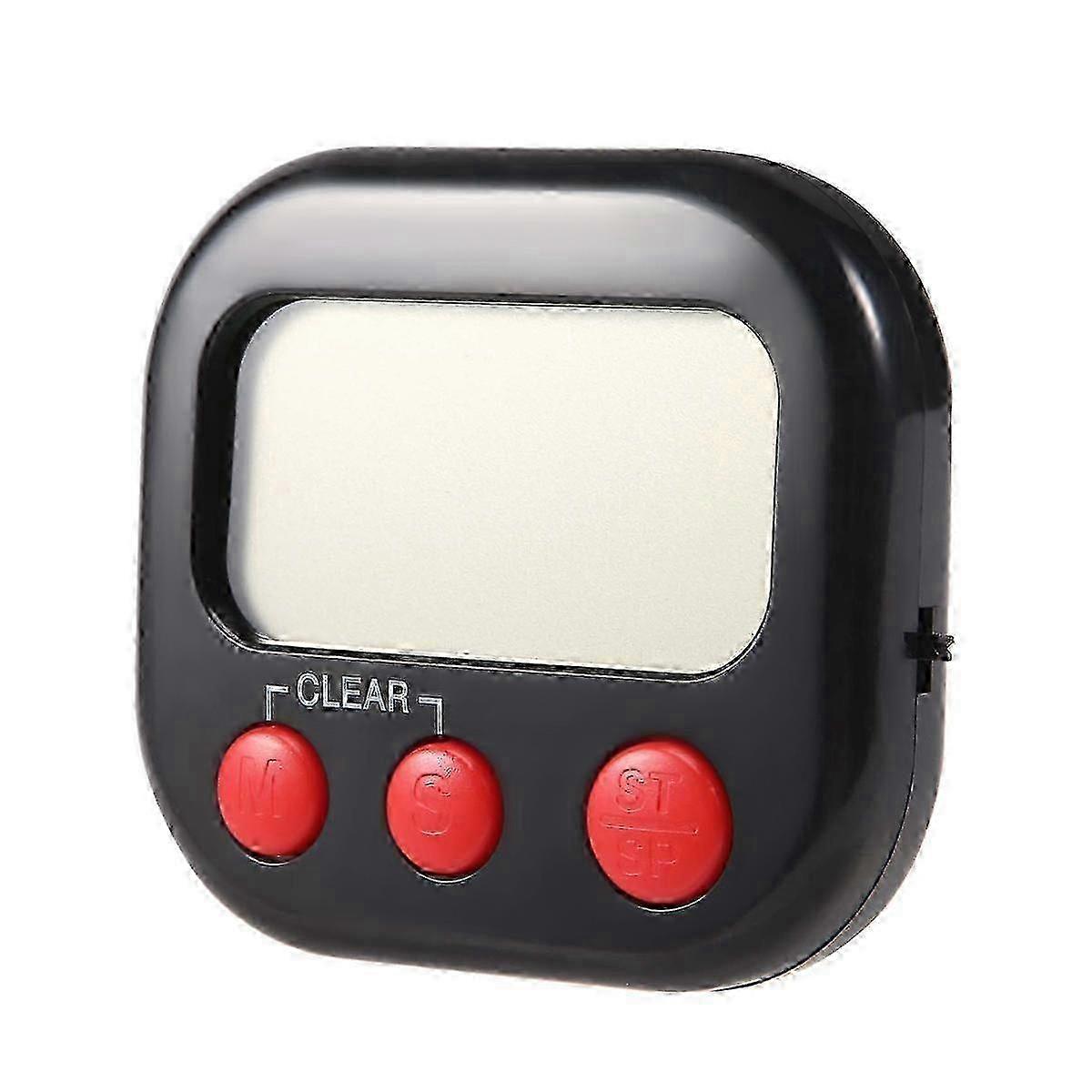 Kitchen Timer, Digital Visual Timer Magnetic Clock Stopwatch Countdown Timer, Large LCD Screen Display for Cooking js