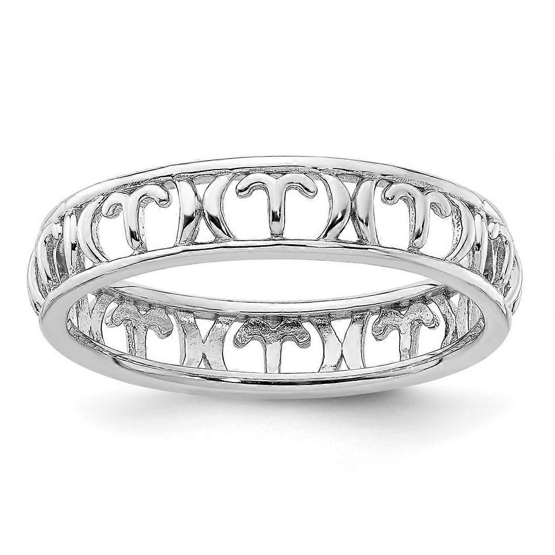 925スターリングシルバースタッカブル牡羊座干支リング-女性のためのスタッカブル-リング-リングサイズ:5〜10