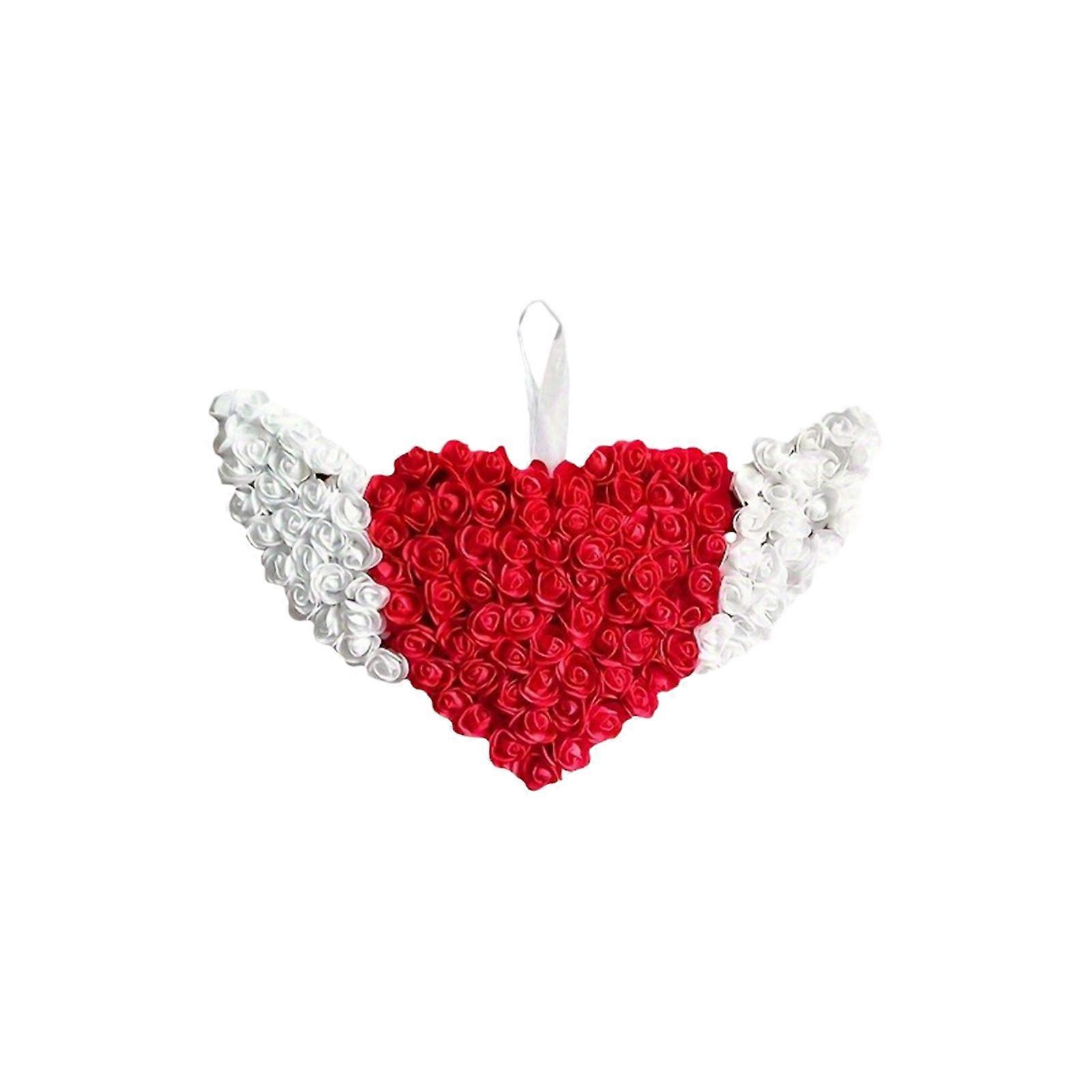 Valentýnský věnec lásky venkovní domácí párty dovolená věnec ve tvaru srdce