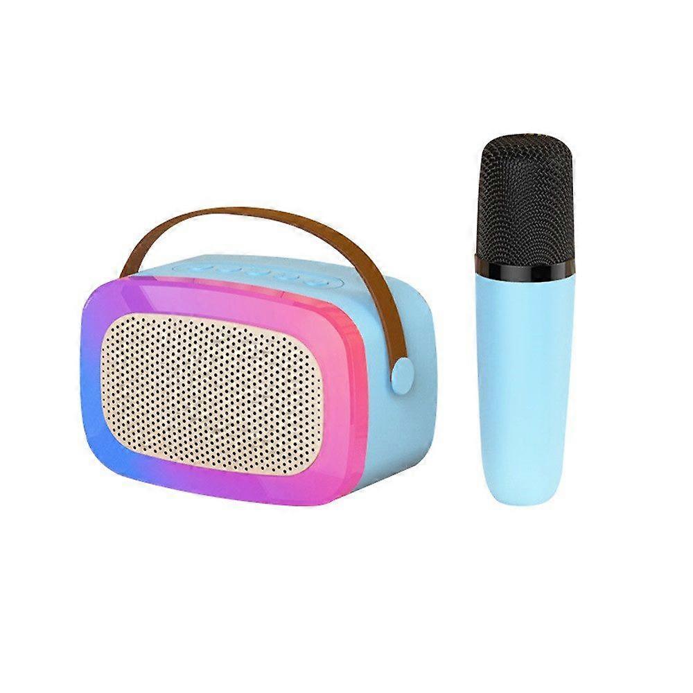 Mini karaoke set with children's karaoke machine 1 wireless microphone for fun singing