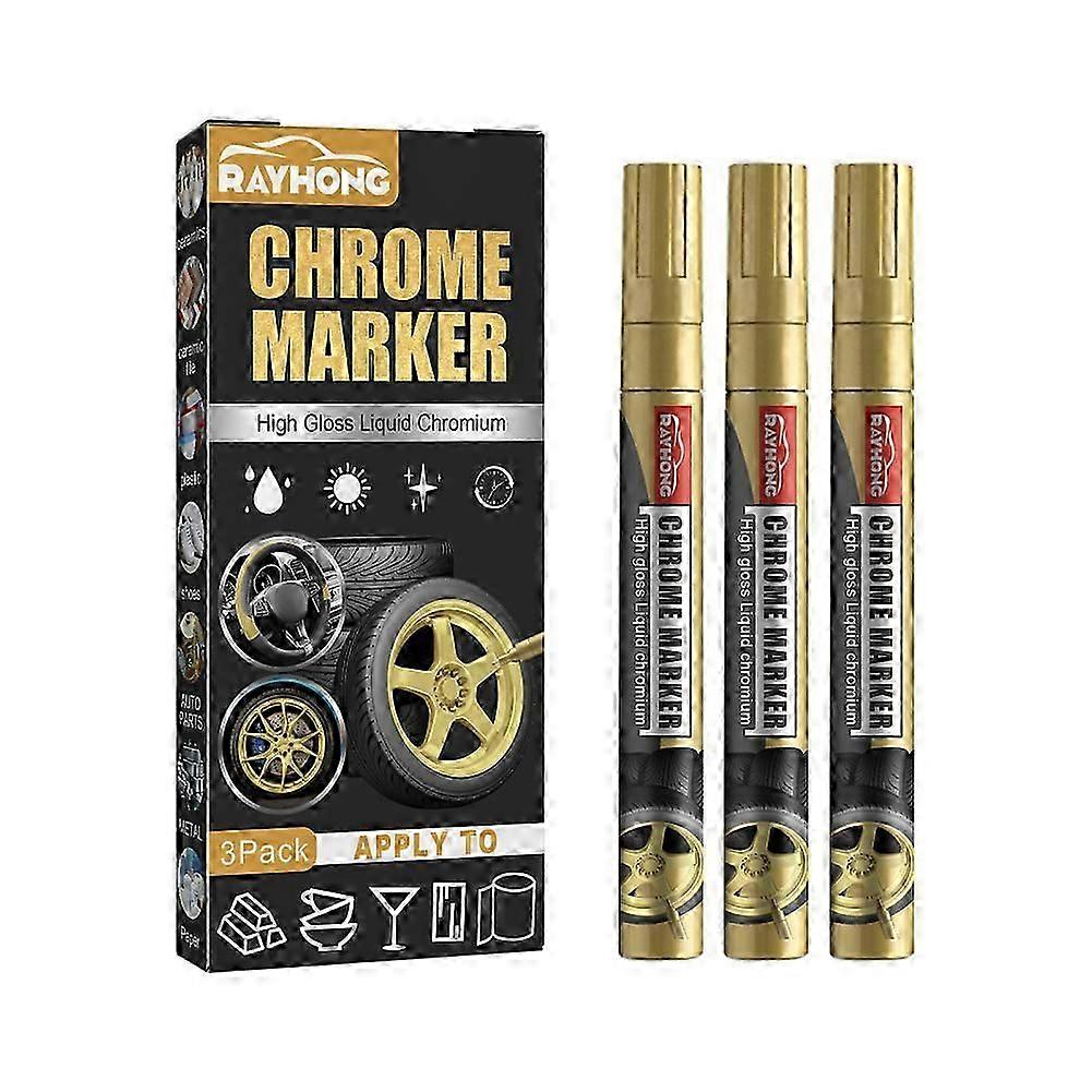 Silver Art Liquid Mirror Chrome DIY Highlight Marker Pen Multifunction US