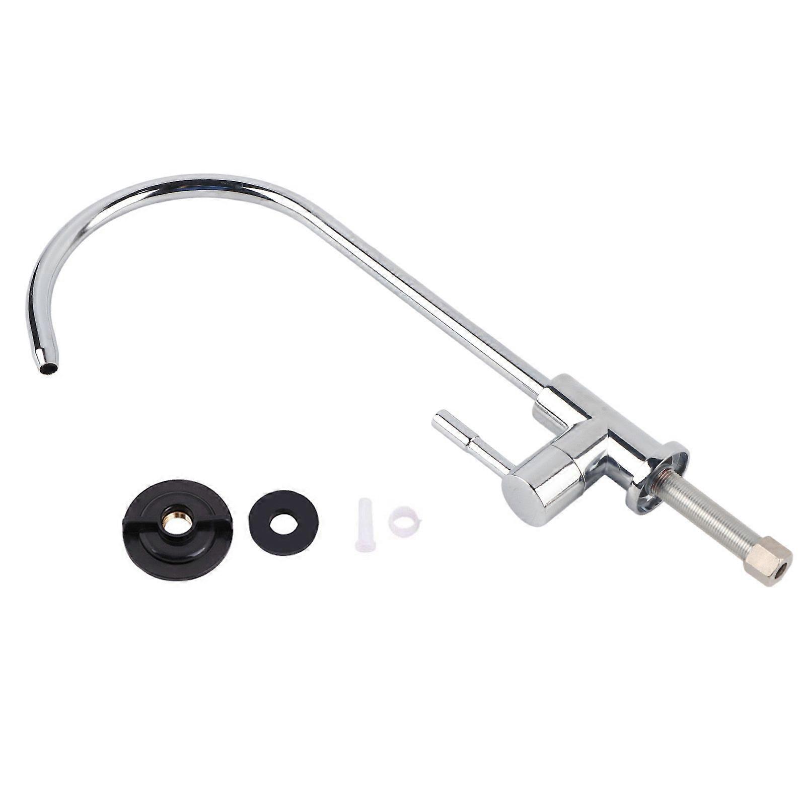 1/4" Zinc Alloy Kitchen Sink Faucet, Reverse Osmosis Drinking Filter