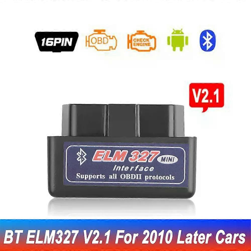 16 PIN Interface V2.1 ELM327 OBD2 Mini Code Reader Scan Tool Bluetooth Car Scanner Diagnostic-Tool OBDII OBD 2 For Android Phone