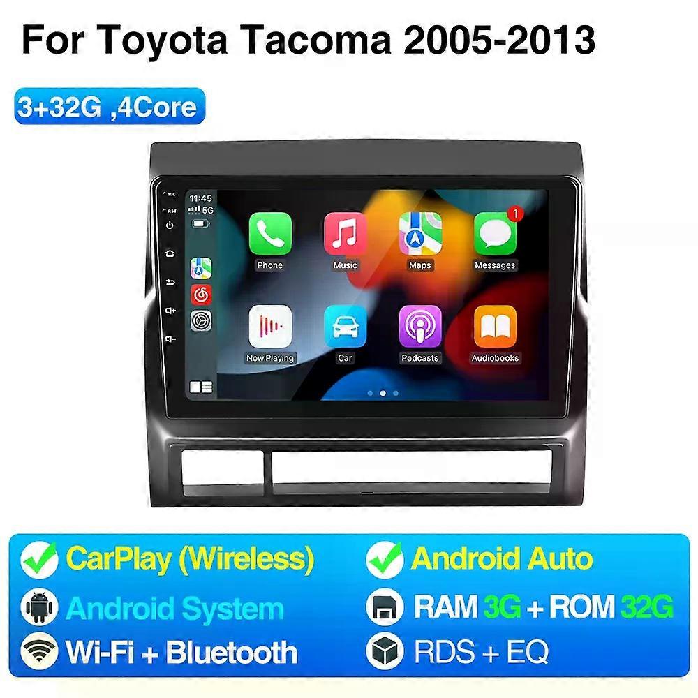 9 Android 13 Car Radio For Toyota Tacoma 2 Hilux 2005-2013 Multimedia Player Wireless Carplay Android Auto Stereo GPS DSP WIFI