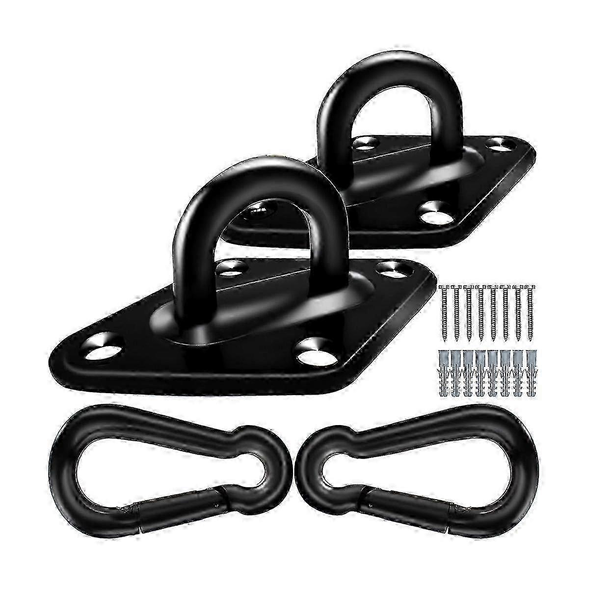 2PCS M10 Stainless Steel Heavy-Duty Hammock Hooks with 1700lb Capacity for H Edition Hanging