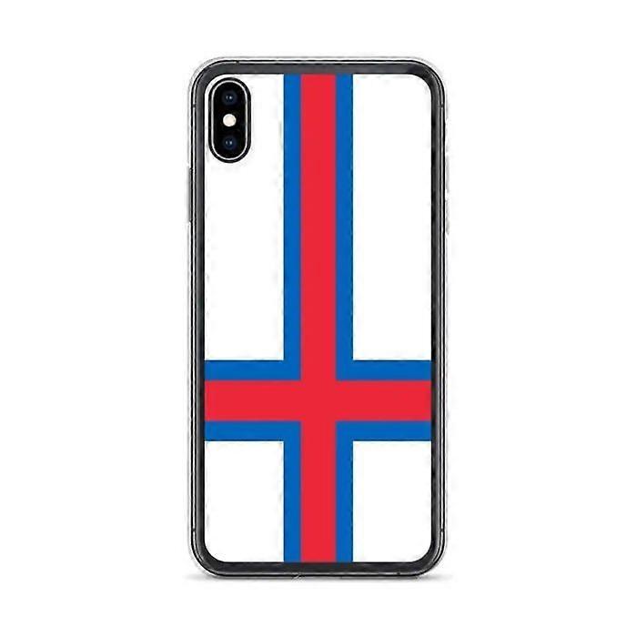 iPhone Case - iPhone XS Max - Faroe Islands Flag - Flexible - Multicolored - Vertical