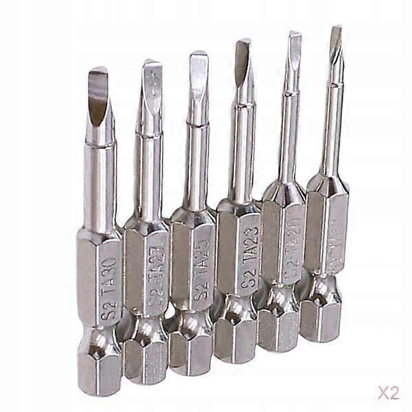 12pcs S2 Steel Triangular Screwdriver Tips