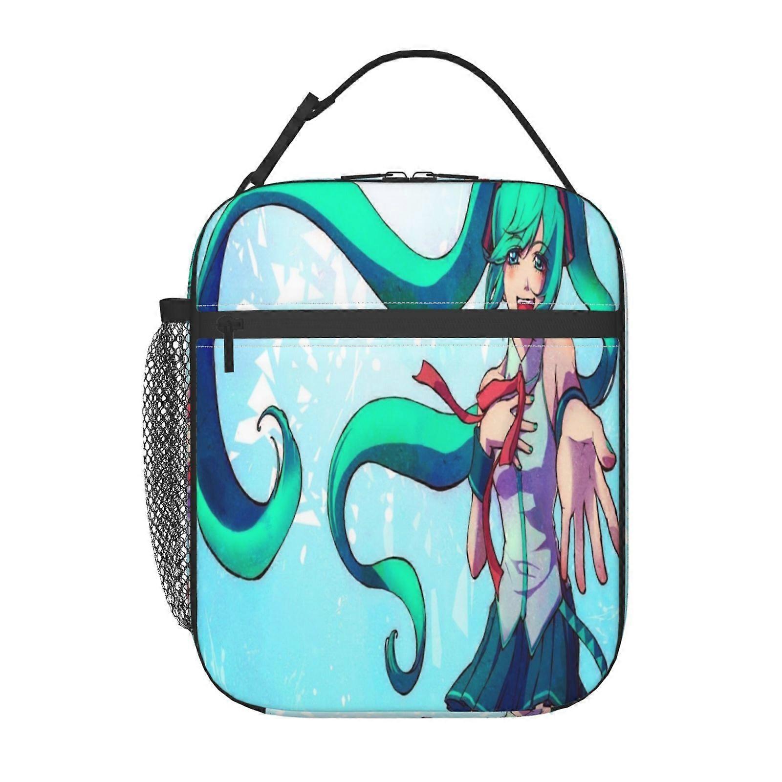 e338 Hatsune Miku Lunch Boxes Premium Vegan Leather, Sophisticated Look with Practical Thermal Performance y338