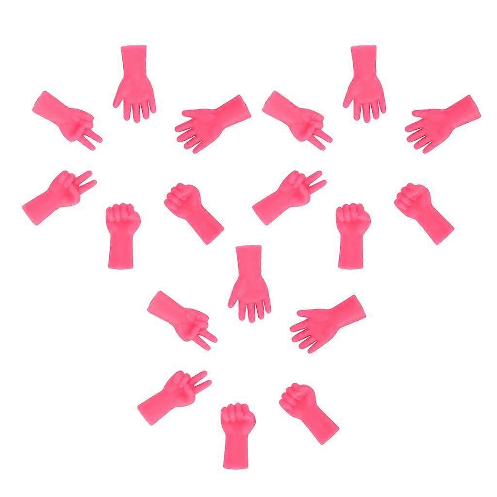 18pcs Knitting Needles Point Stoppers Tip Cover Knitting Tool Rose Red