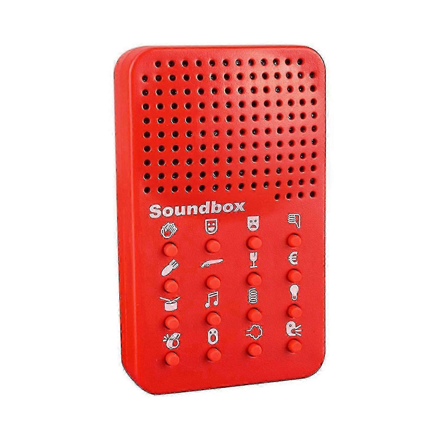 Machine à sons rouge classique avec 16 effets de bruit de farce hilarants