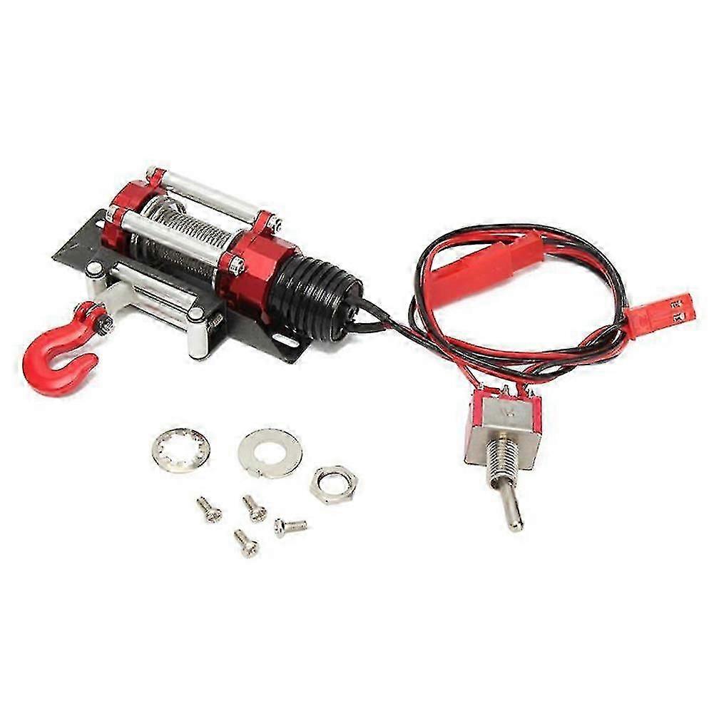 Naievear Electric Winch With Rope Hook For Scx10 Trx4 D90 1/10 Remote Control Crawl Car - Ya