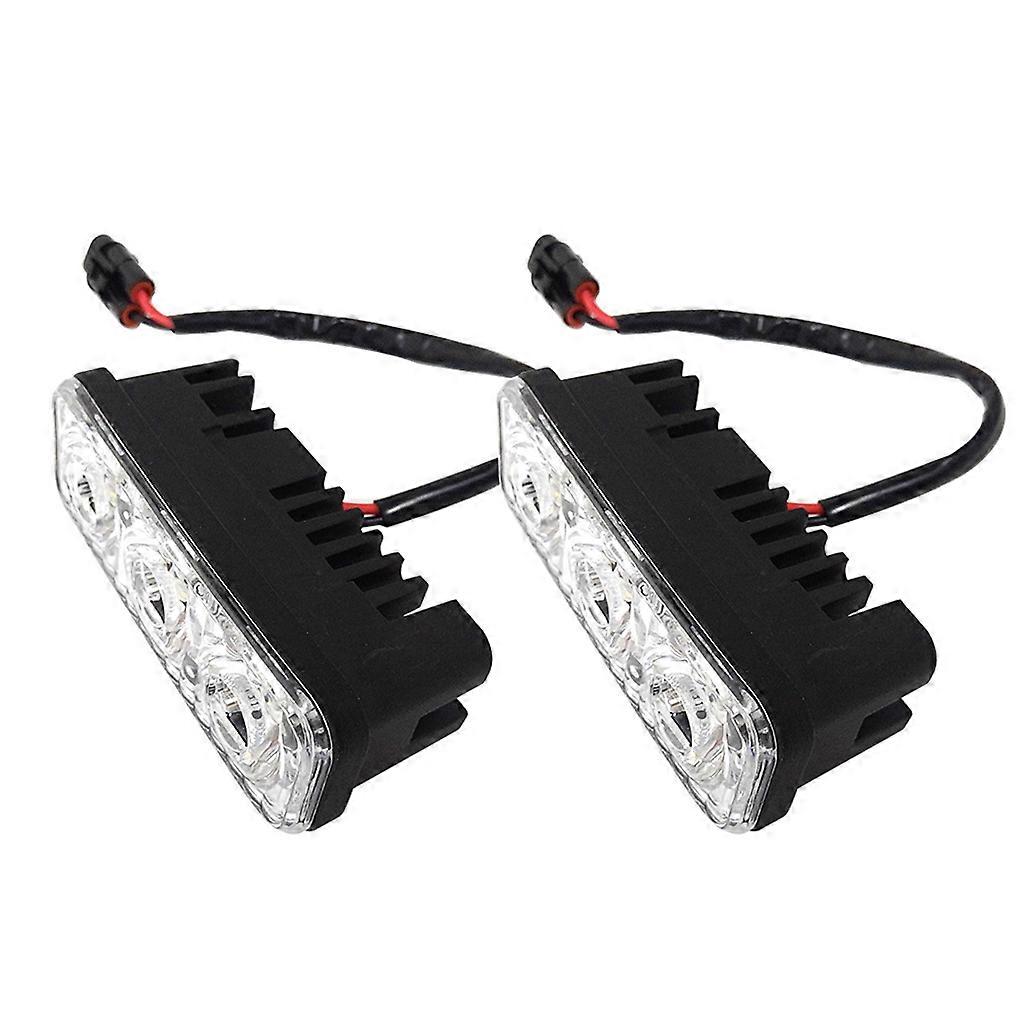 2 Pieces Universal Replacement Parts Fog Light Daytime Running Lamp Turn Signal Light for Various Models