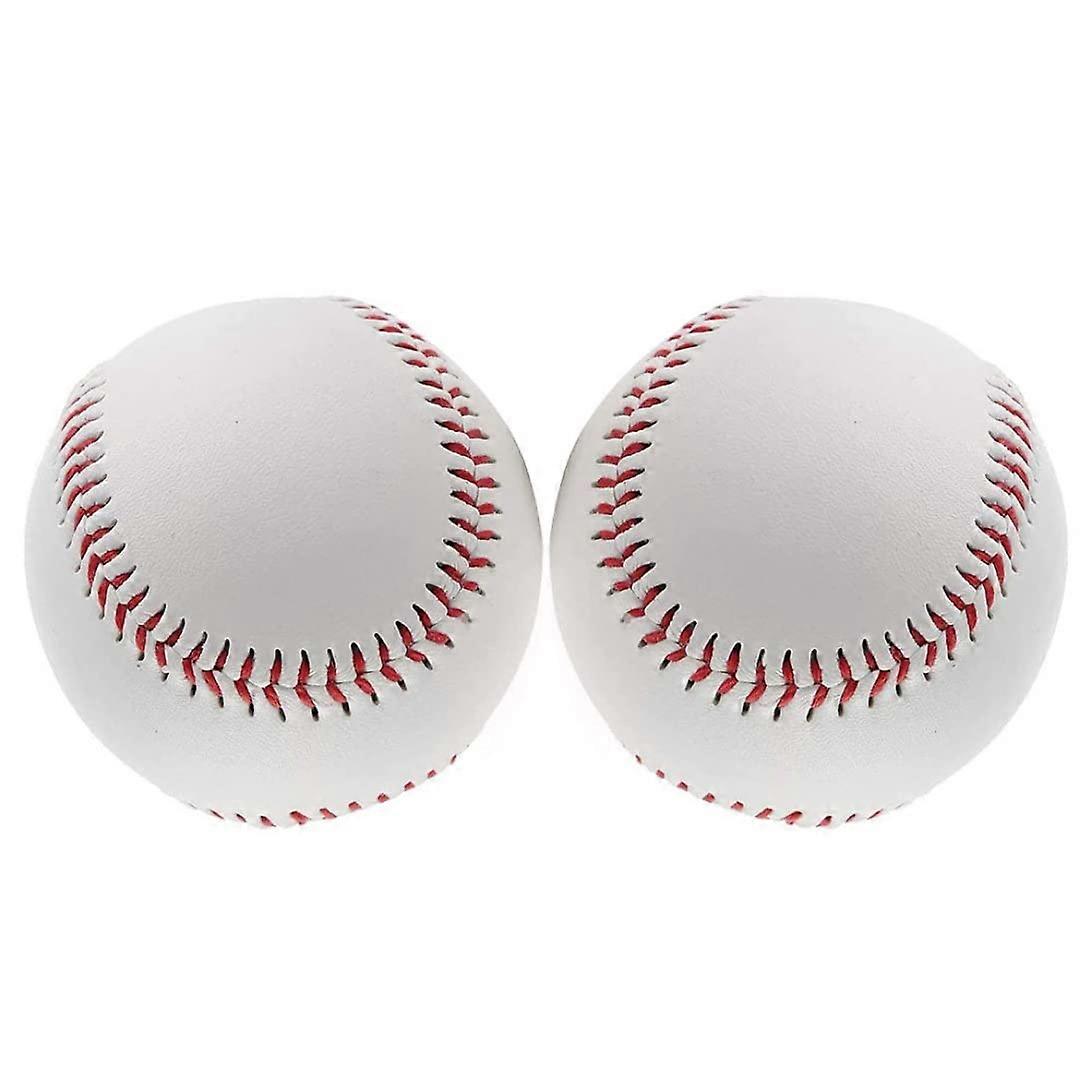 Standard Baseball Unmarked Baseball Standard Size 9 Inch Soft Practice Autographs League Competition Balls Pack of 2
