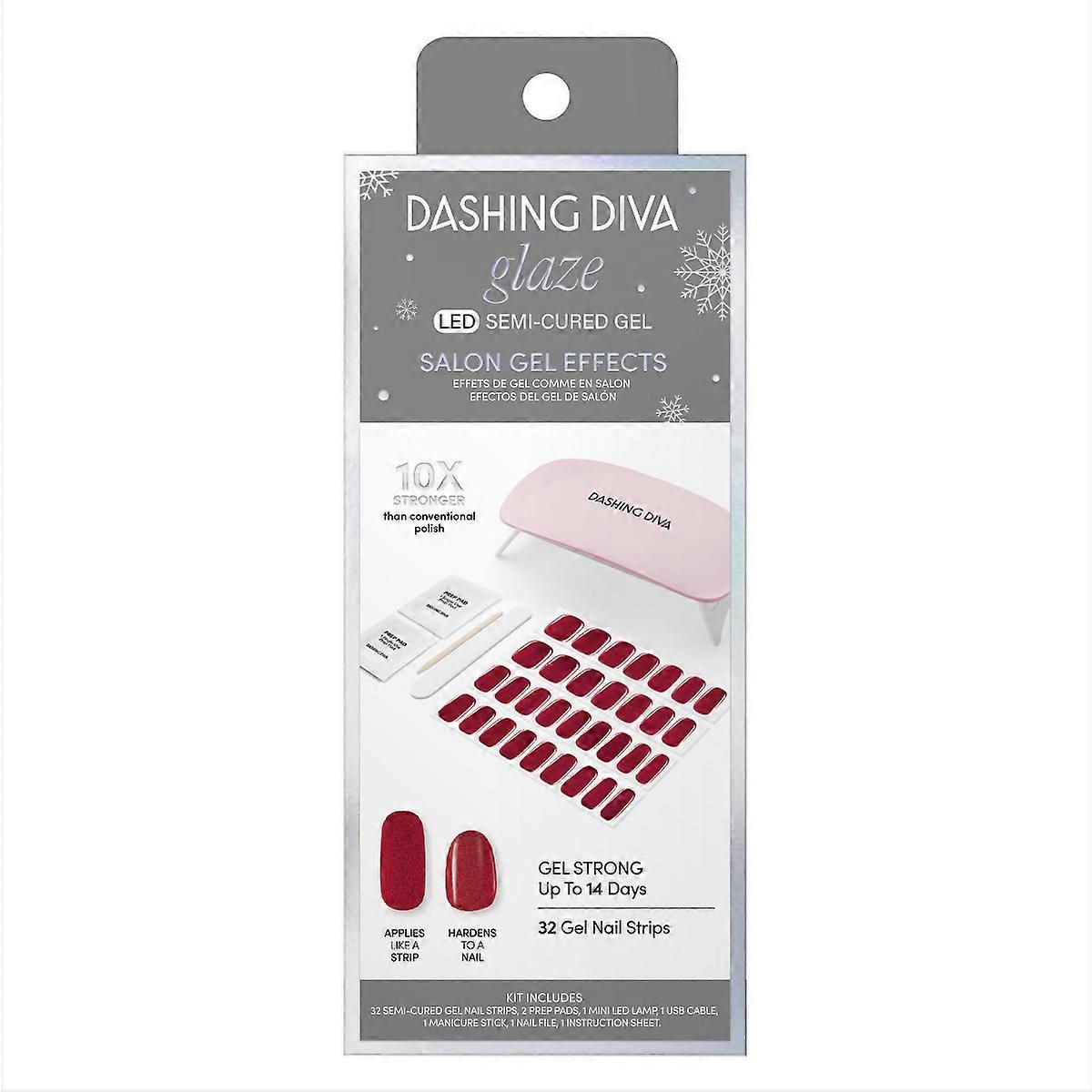 Dashing Diva Glaze Starter Nail Art - Red Velvette