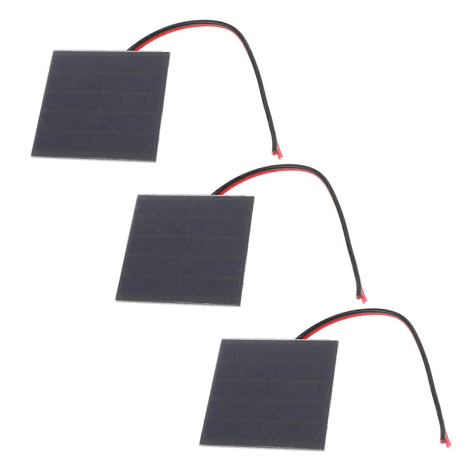 3 Set 1W Monocrystalline 55x55mm Solar Panels DIY Kit for Science
