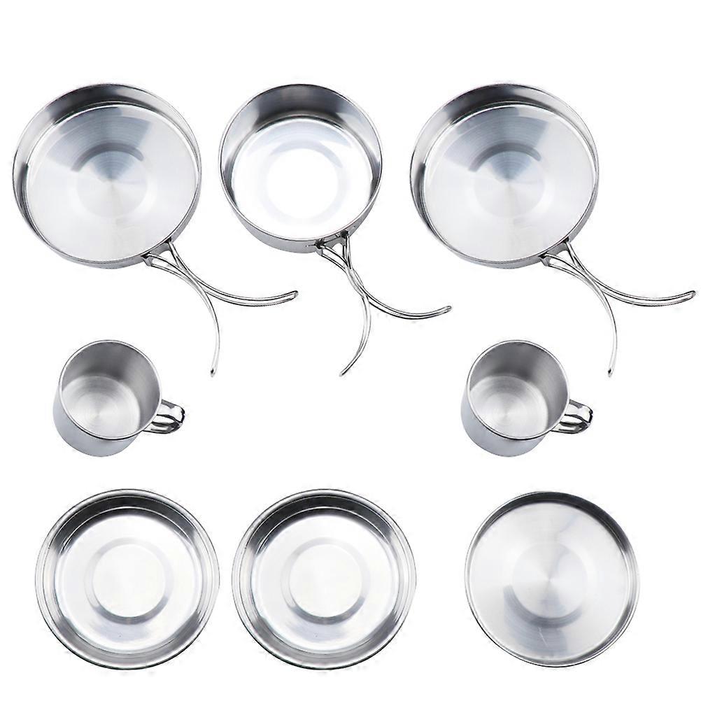 Stainless Steel Portable Cookware, Robust and Lightweight for Camping