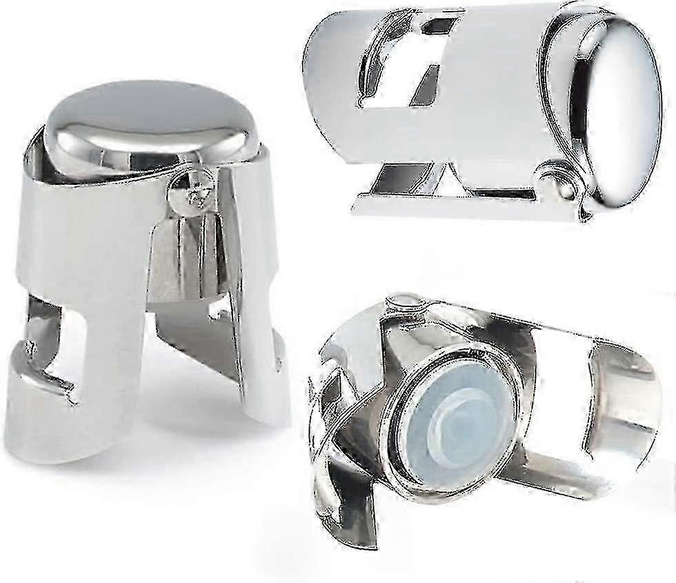 Premium Dark Stainless Steel Champagne Stopper for Sparkling Wine Bottle - Creates a Vacuum Seal for Freshness
