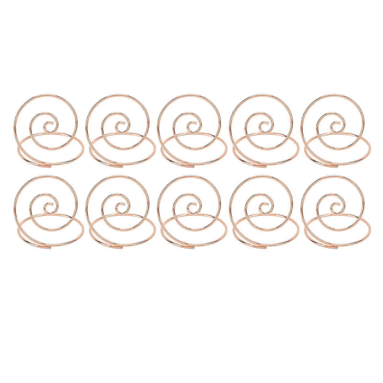 2025 Latest Model 10Pcs Table Number Holder Round Metal Cute Appearance Easy