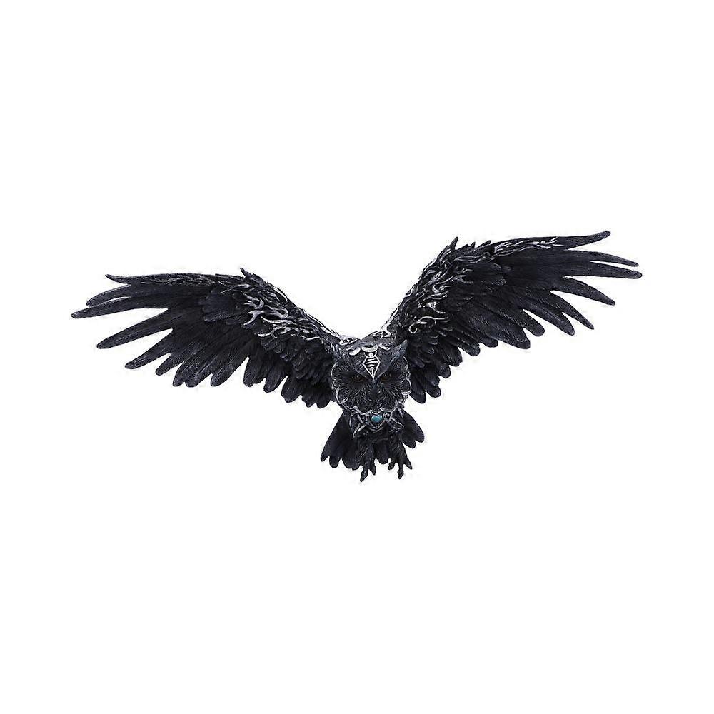 Dark Feather Owl Wall Plaque 55cm