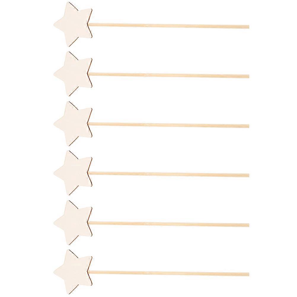 6pcs DIY Fairy Wands for Creative Crafting – Unfinished Decorative Sticks for Imaginative Play and Party Supplies