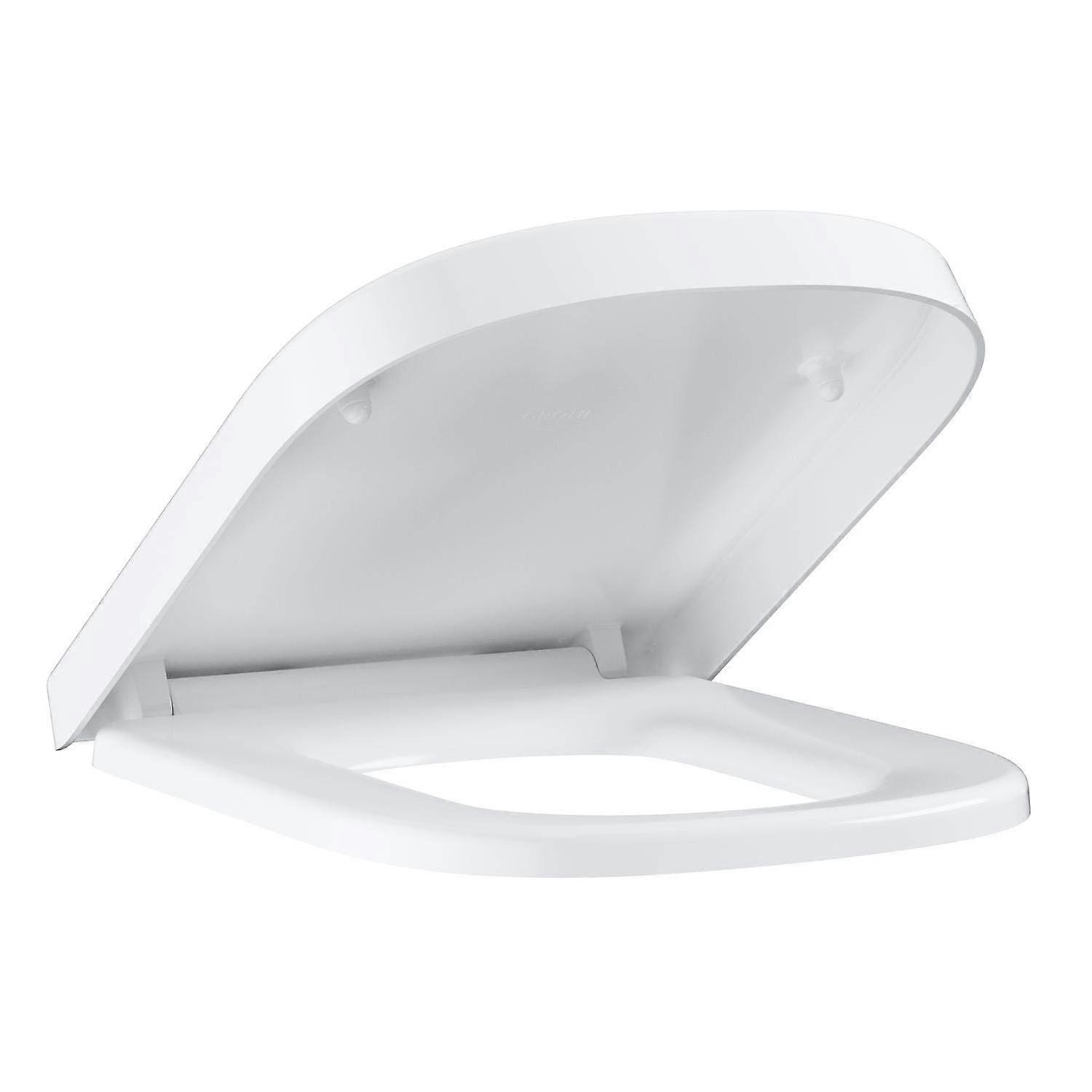Toilet Seat 39330001 Duroplast Soft Close Removable Tool-Free Alpine White with Fixing Set