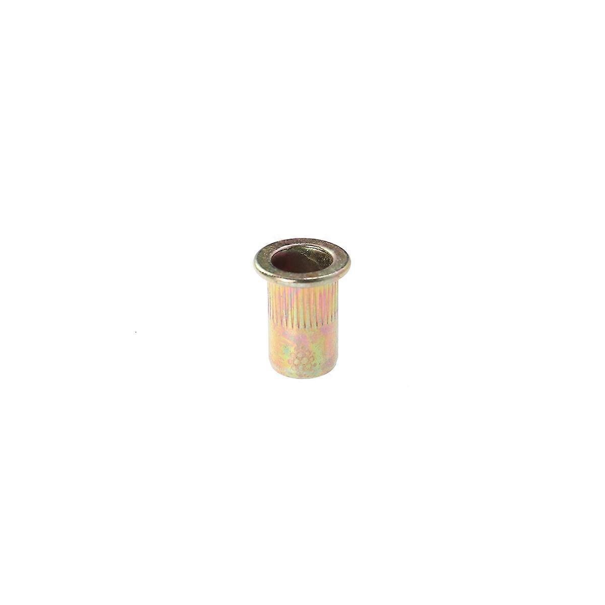 Rivet Nuts Zinc Load Bearing Threads Flat Head Column M6 100Pack